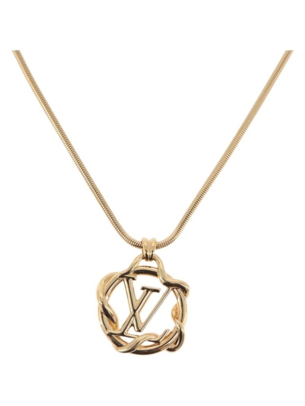 LOUIS VUITTON Collier Garden Necklace metal Gold Tone M68937